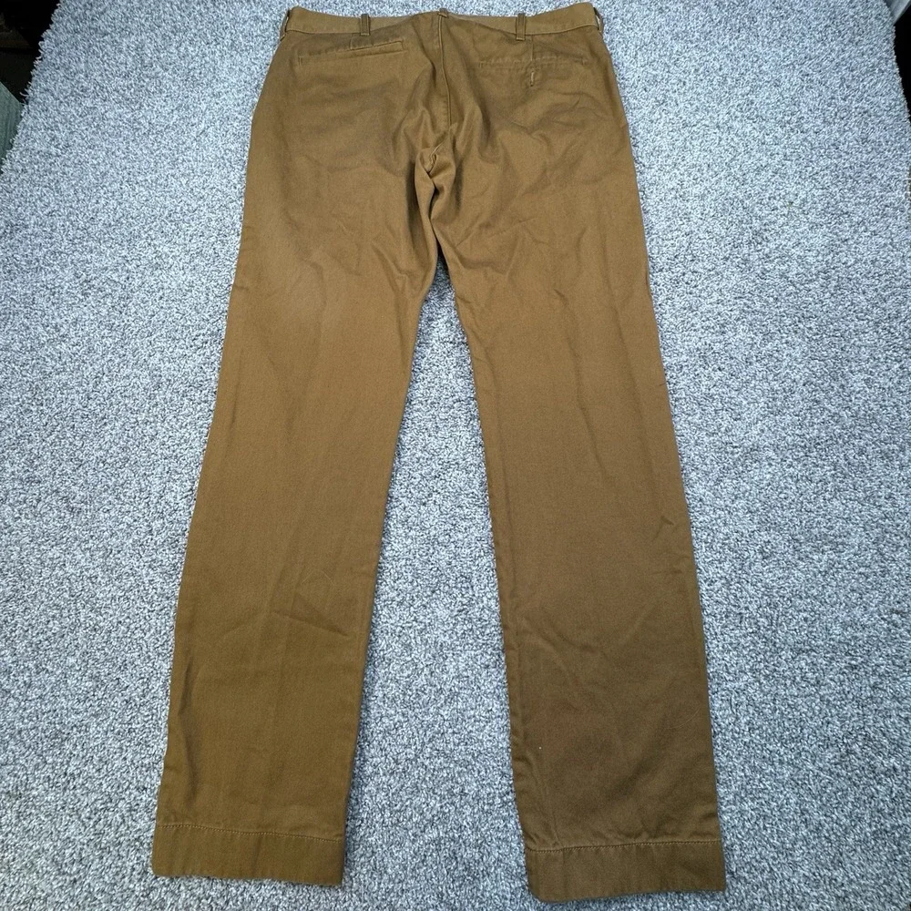 J Crew The Driggs Pants Mens Size 33x32 Brown‎ School Preppy Classic